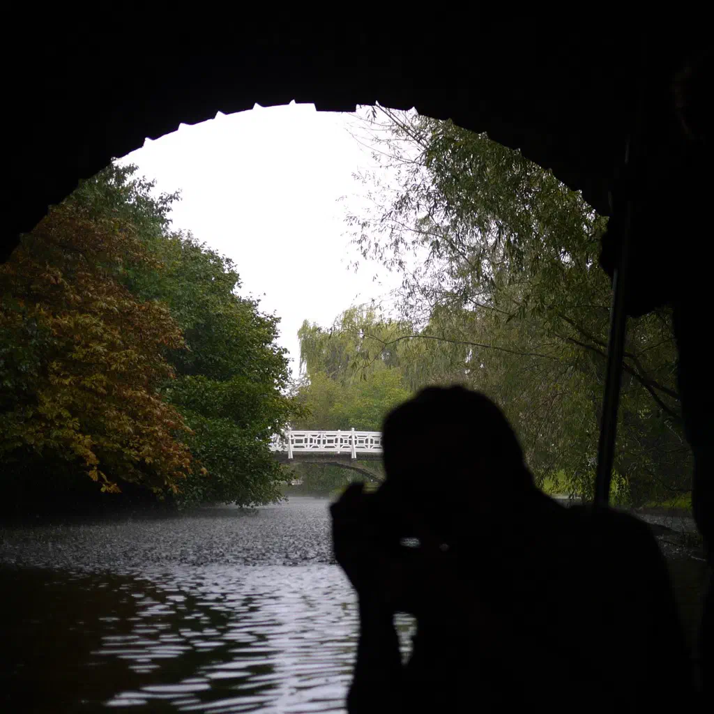 Under a bridge