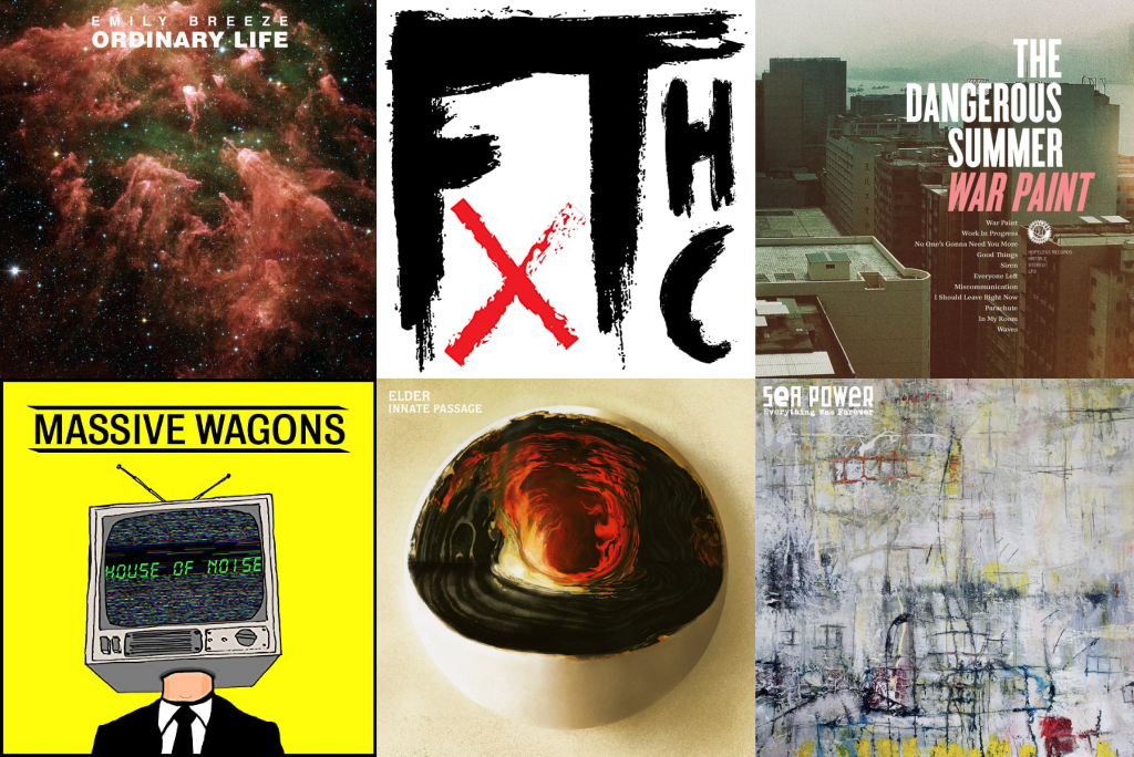 Six album covers of the six songs chosen below